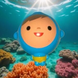 Munchkin Fishin Bath Toy Replacement Piece Part Blue Scuba Diver Magnetic B14